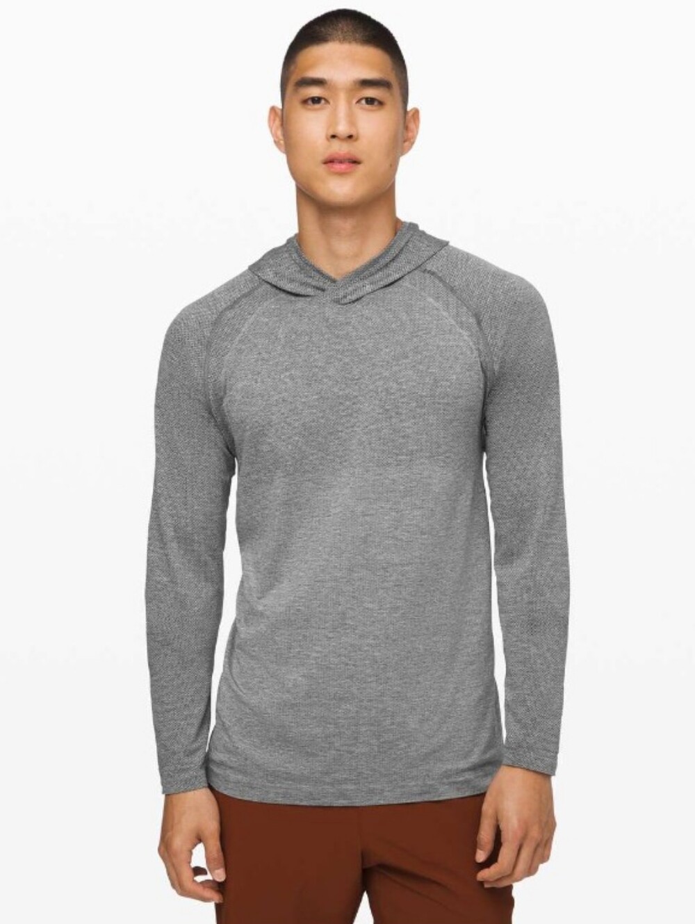 lululemon Metal Vent Tech Hoodie Mens Gray Long Sleeve Medium
